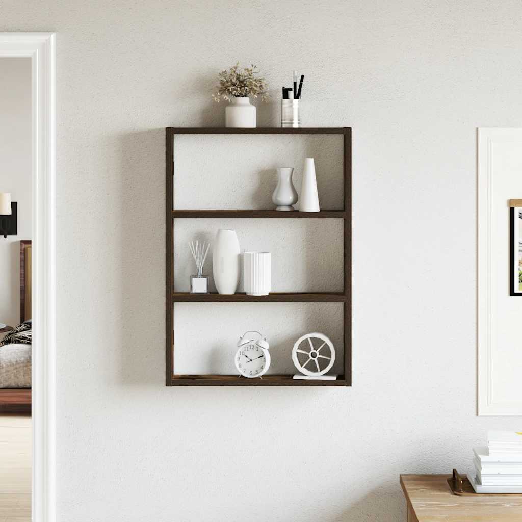 vidaXL Étagère murale chêne fumé 43x9x60 cm bois d'ingénierie