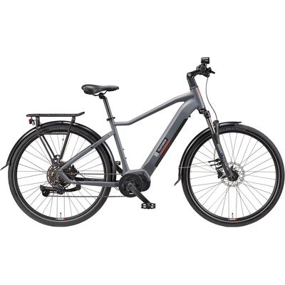E-Bike TELEFUNKEN "SUV700" Gr. 48, grau (grau, schwarz), Elektrofahrräder, 48cm, 29 Zoll (73,66cm), Pedelec, Elektrofahrrad für Herren u. Damen, Trekkingrad