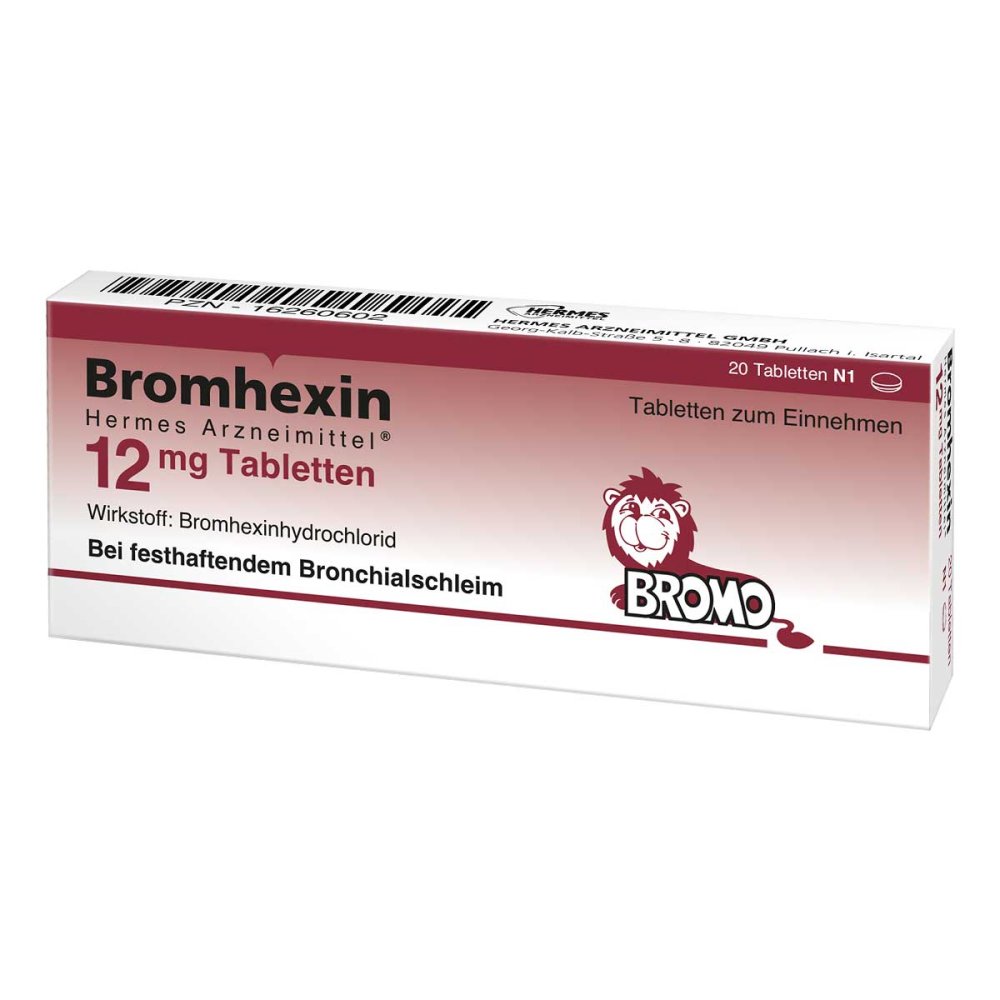 HERMES Arzneimittel GmbH Bromhexin Hermes Arzneimittel 12 mg Tabletten 16260602