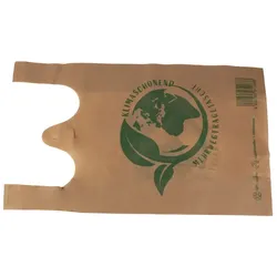 DayBays 250 Stk. Non-Woven T-Shirt Bag Baumwolltaschen Polypropylen (PP) 32x15+55 cm