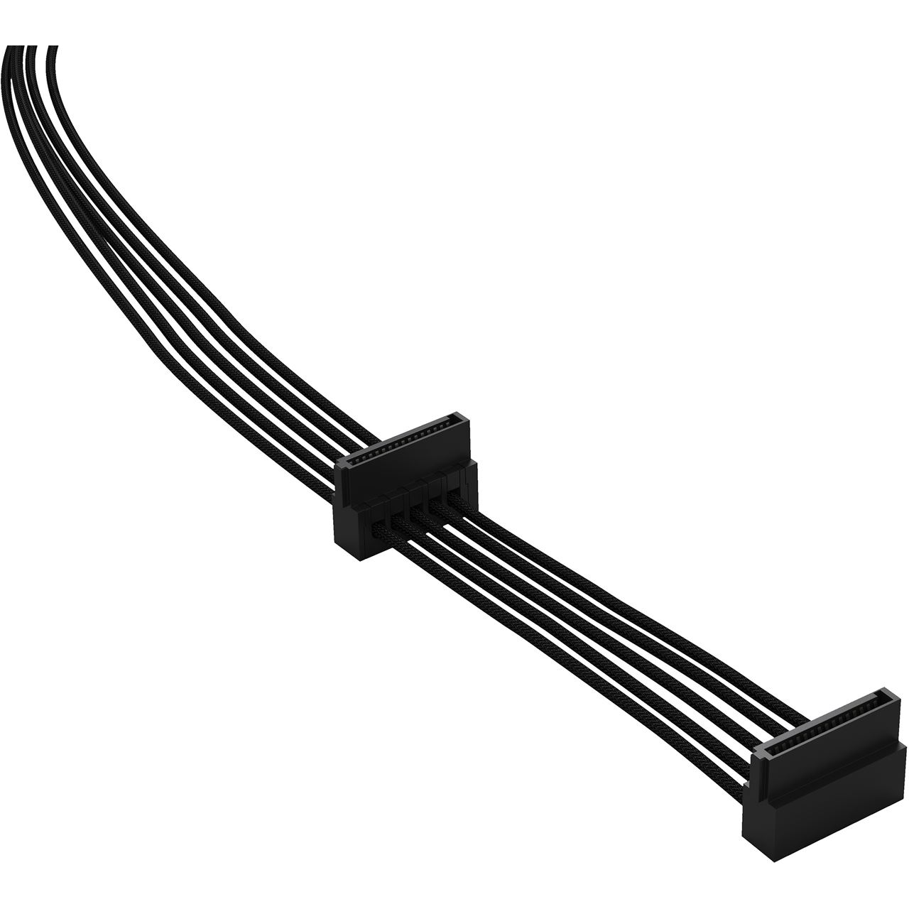 be quiet! 2x SATA, 700mm schwarz Erweiterungskabel für be quiet! Modular Netzteile (4PE0001300GP)