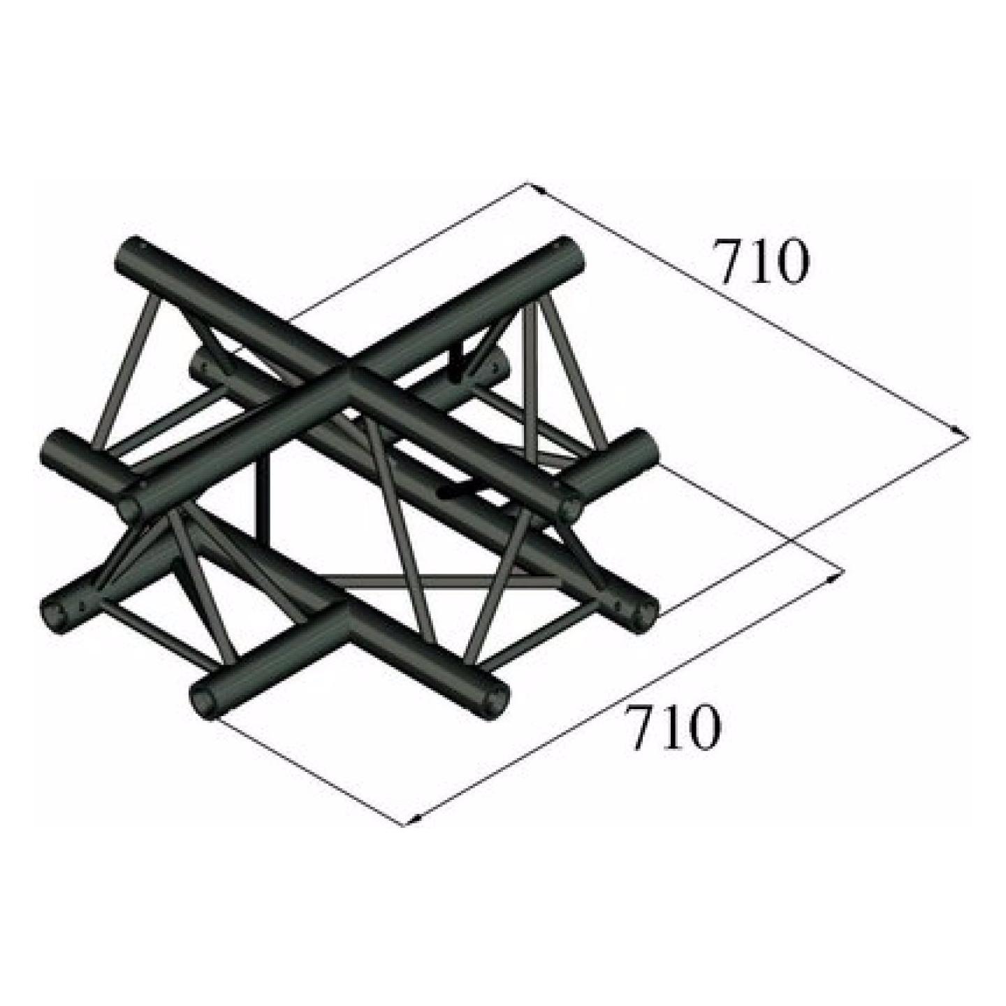 Alutruss TRILOCK S-PAC-41 4-Weg-Kreuzstück (6030253Y)