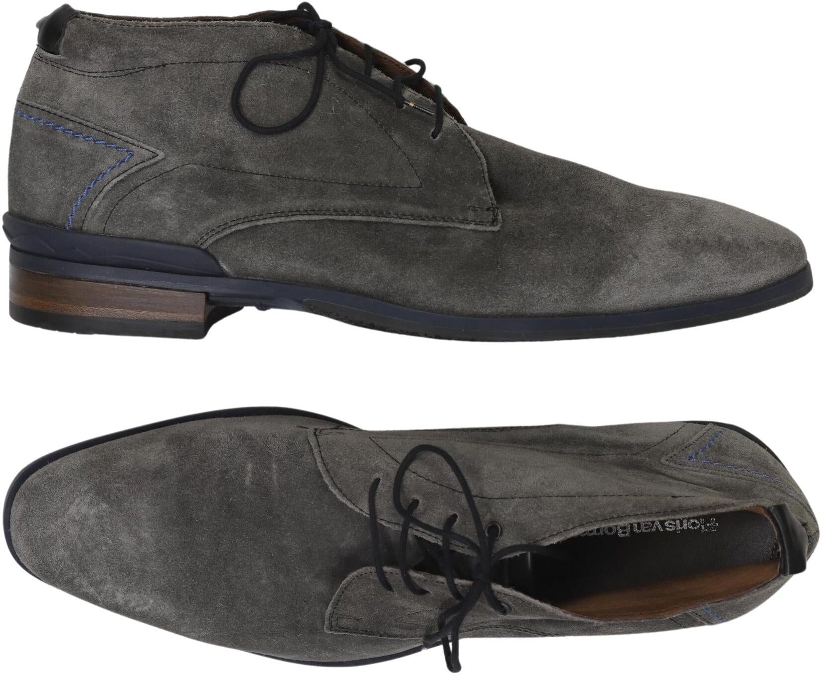 Floris van Bommel Herren Stiefel, Grau, Gr. EU 44,5 (UK 10), Leder - Second Hand