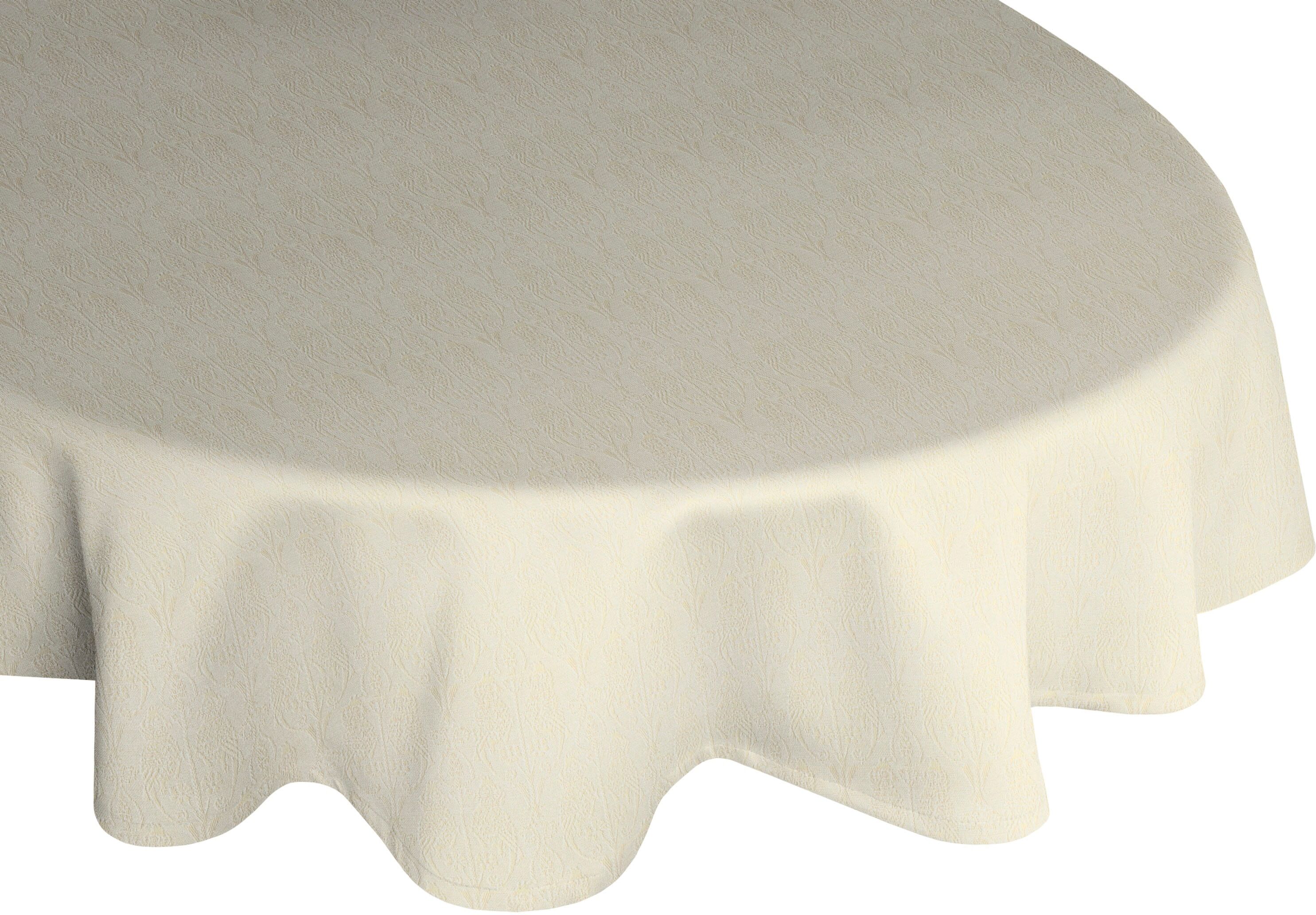 Tischdecke ADAM "Little Parrot" Gr. 1, beige (natur), B:145cm L:220cm, Bio-Baumwolle, Tischdecken, Tischdecke, aus 100% Bio-Baumwolle