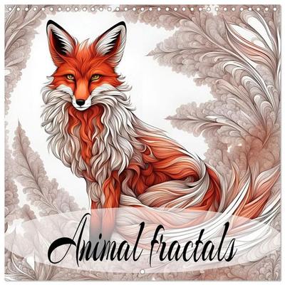 Animal fractals (Wall Calendar 2027 12 × 12 Inch) CALVENDO 12 Month Wall Calendar