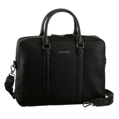 Businesstasche VALENTINO BAGS "EFEO", Herren, Gr. B/H/T: 41cm x 31cm x 9cm, schwarz (nero), Lederimitat, Taschen, Handtasche Damen Tasche Damen Schultertasche Henkeltasche