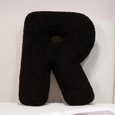 Lush Living Finds I Love U Soft Seat Cushion, Black English Letters Plush Pillow For Back Support, Sofa Chair Plushie Decoration r