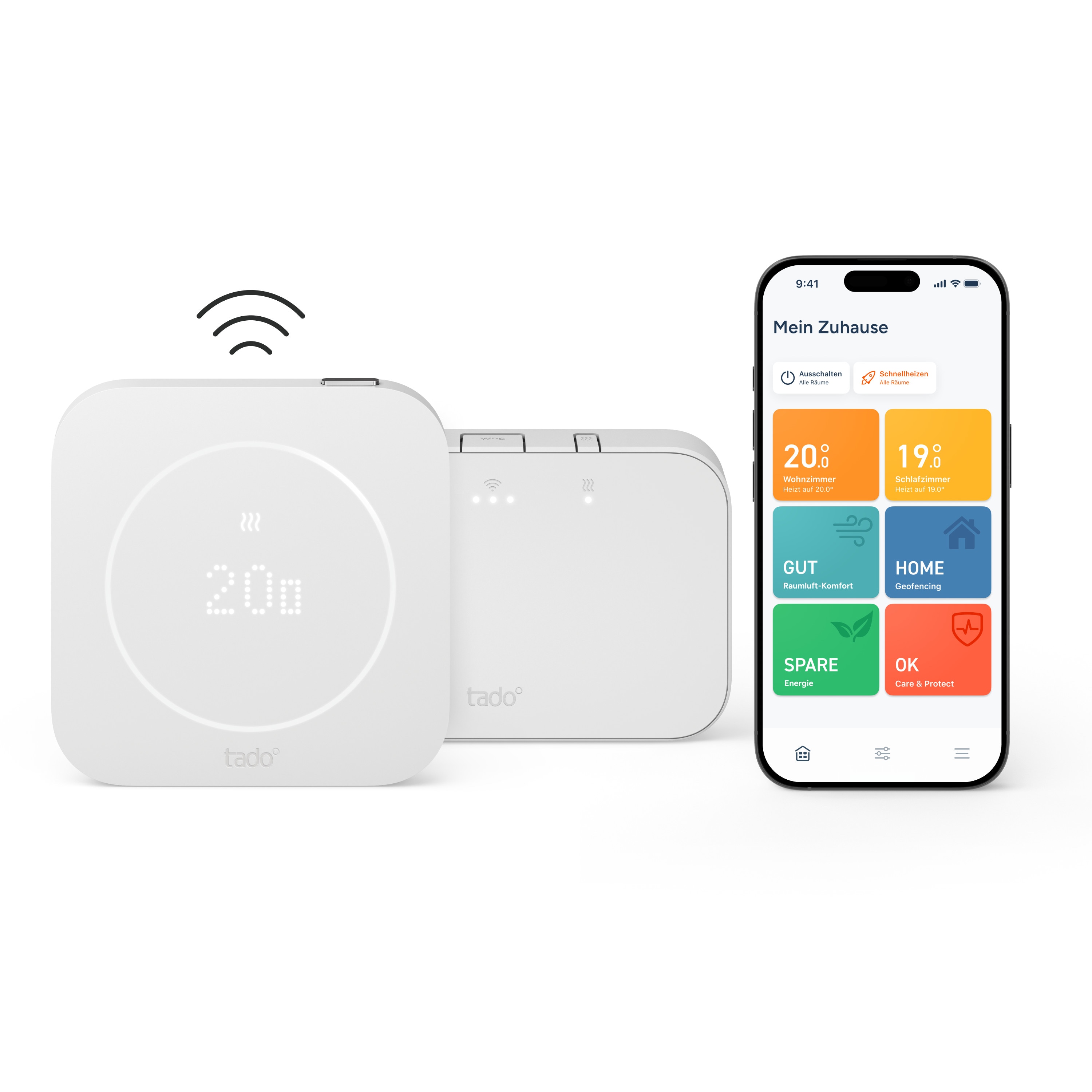 tado° Wireless Smart Thermostat X - Starter Kit (2nd Gen) Fußboden Gastherme Raumthermostat 106334