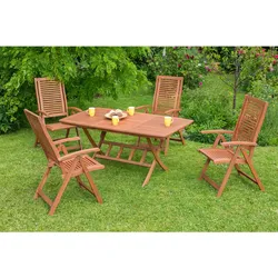 Merxx Cordoba Set 5tlg. Klappausziehtisch