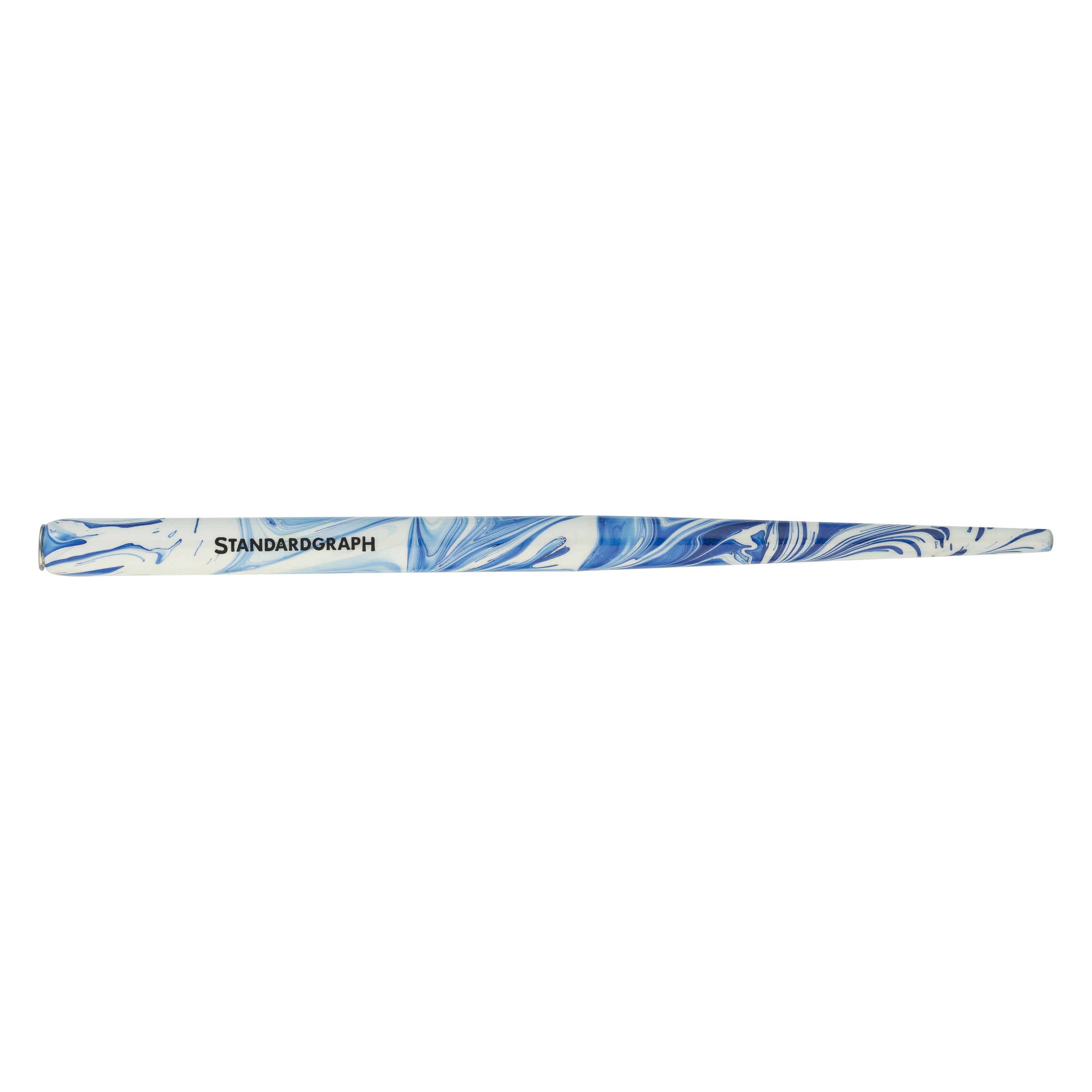Standardgraph Federhalter Holz blau-weiss marmoriert (KN-118M/B/W)
