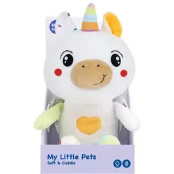 Einschlaf-Einhorn aus Plüsch mit Licht- und Soundeffekten - 30 cm