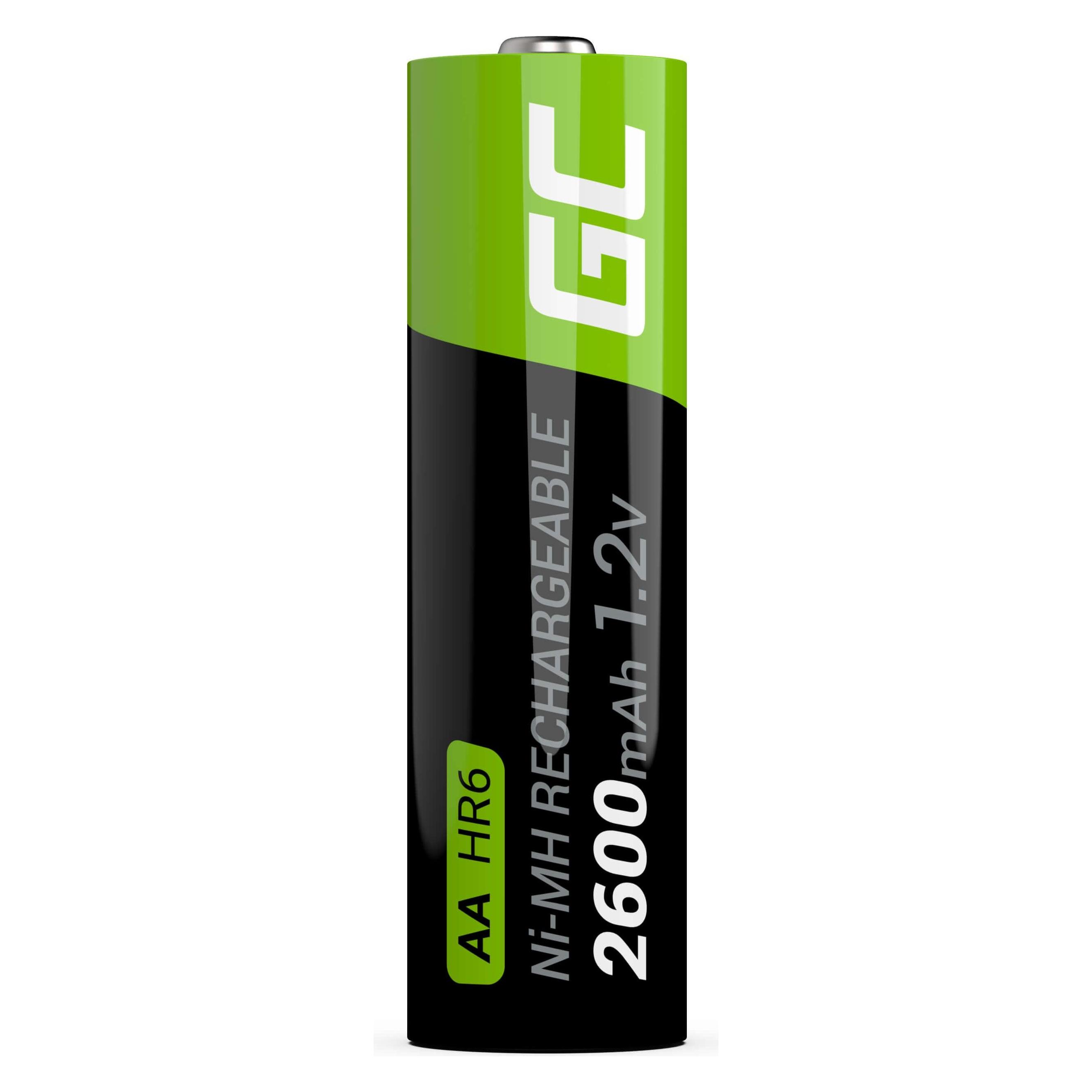 GreenCell GR05 - Wiederaufladbarer Akku - AA - Nickel-Metallhydrid (NiMH) - 1,2 V - 2 Stüc (2 Stk., AA, 2600 mAh) (GR05)