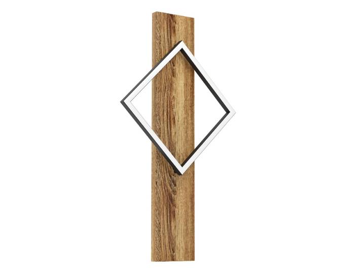 Design wandlamp Boyal zwart met donker hout Eglo - 901934