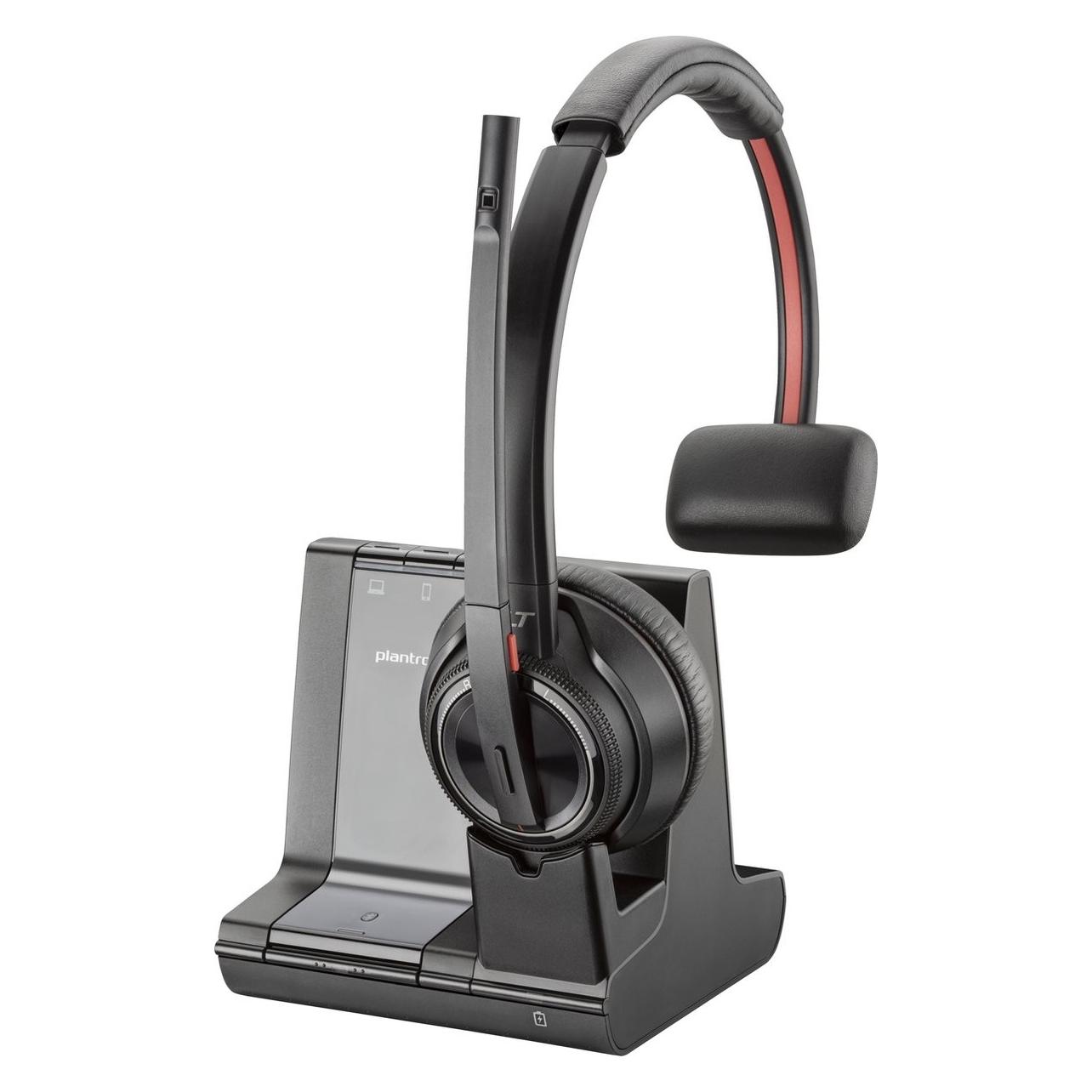 HP Poly Savi 8210 UC Headset Wireless Handheld Office/Call center Bluetooth Black (Kabellos, USB-A, Microsoft Teams) (209212-02)