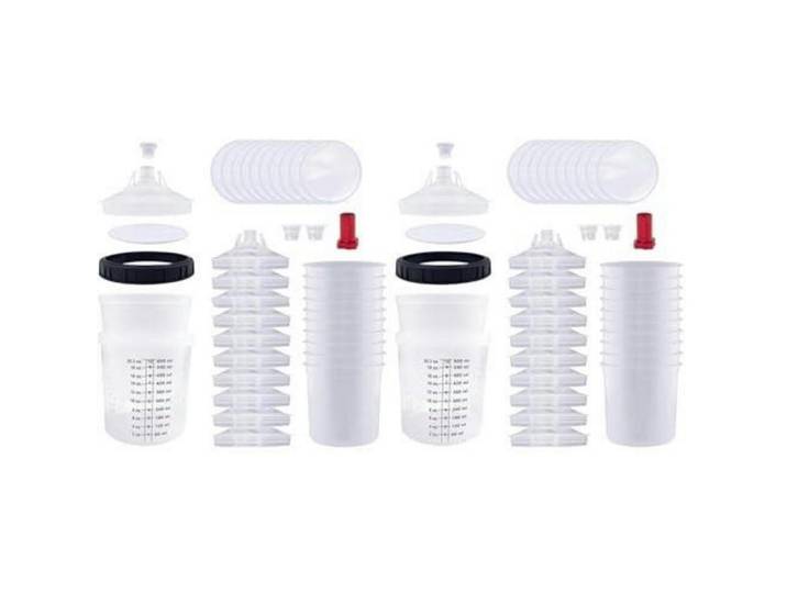 Messbecher Set 600 ml 2-teiliges Set, Schwarz, Kunststoff, Backen & Backzubehör, Messbecher