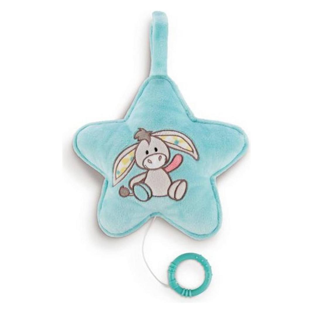 NICI Spieluhr Stern Esel Muli, 20 x 20 cm (42360)