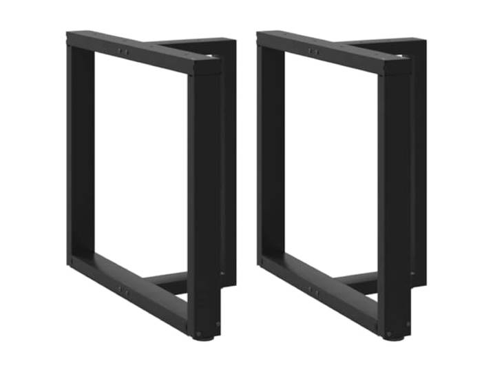HGDFWRQW Tischbeine T-Form 2er Set Schwarz 80x35x72-73 cm Stahl Nivellierfüße gleichen Bodenunebenheiten im Esszimmer oder Homeoffice zuverlässig aus und schonen empfindliche Böden.