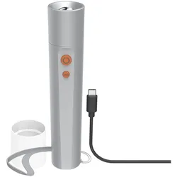 Hama LED Taschenlampe FL350-C, silber