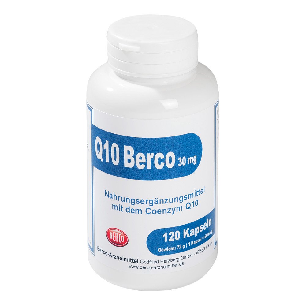 Berco-ARZNEIMITTEL Q10 Berco 30 mg Kapseln 00458414