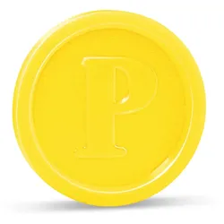 Pfandmarke (PS) gelb Ø23mm
