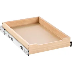 VEVOR Ausziehbarer Schrank-Organizer Schrankschublade Regal (356 x 533 x 76 mm) mit sanftem Schließmechanismus, Holz-Schiebeschublade Unter- und Seitenmontage, für Küche Speisekammer Badezimmer