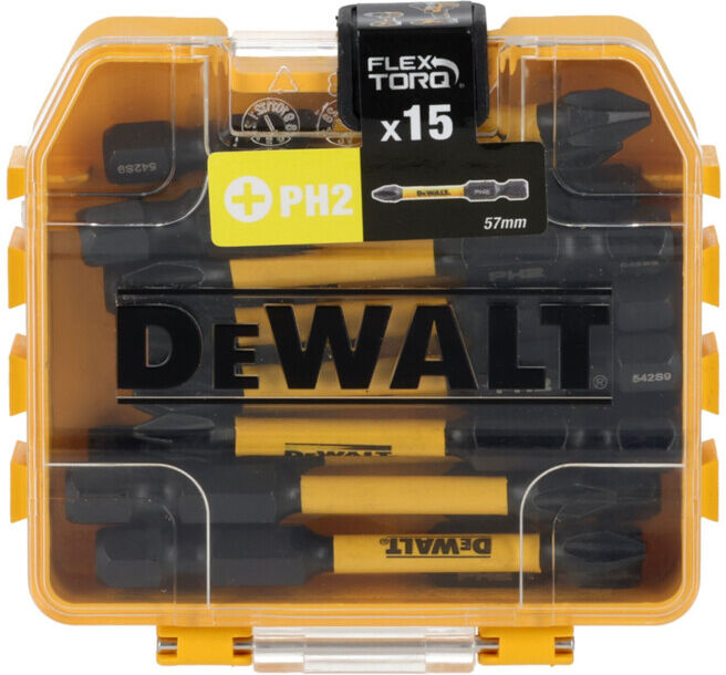 Stanley Set de 15 embouts Ph2 57 mm présentoir comptoir 21 sets (DT70913T-QZ)