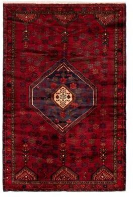 ECARPETGALLERY Hand-knotted Konya Red Wool Rug - 4'3 x 6'7