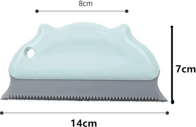 Inspire Curations FurEase Silicone Cat Grooming Brush & Pet Hair Remover green