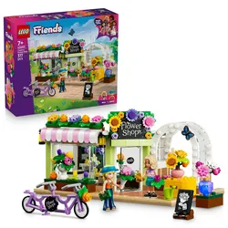 LEGO Friends 42693 Kreativer Blumenladen, Bauset mit 2 Spielfiguren und Zubehör