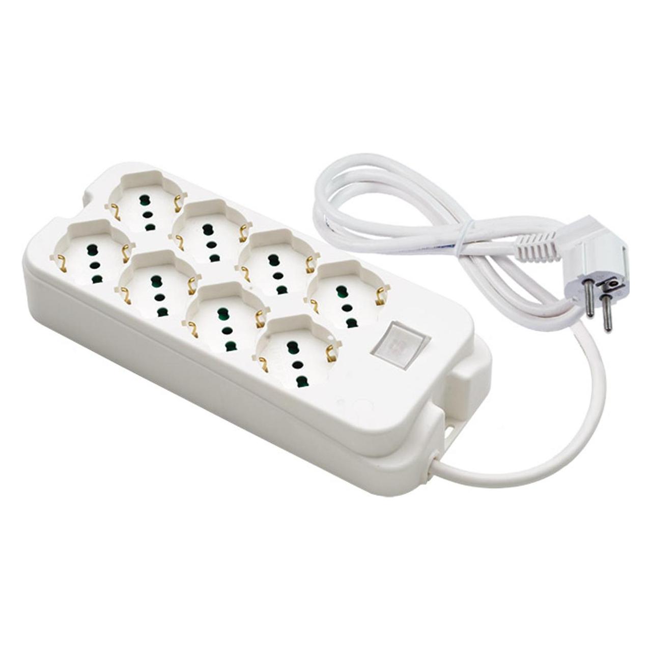 Fanton 47440 Verlängerungsschnüre und Verlängerungsmultiplikatoren 1,5 m 8 Steckdose(n) AC Indoor Weiss (8x, CEE 7/3, 1.50 m) (47440)