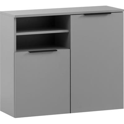Unterschrank SCHILDMEYER "Alessio", grau (platingrau), B:80,4cm H:70cm T:32cm, FSC-zertifizierter Holzwerkstoff, Schränke, Unterschrank, Solide Verarbeitung - Dieses Produkt ist in Deutschland gefertigt