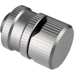 EKWB EK-Quantum Torque Ablassventil - Satin Titanium, Wasserkühlung Anschluss, Silber