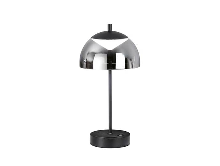 easy! BY FHL! Kabellose Dimmbare LED Tischlampe Mit Akku Helligkeit Stufenlos Einstellbar Per Sensorschalter Farbwechsel 3 Stufen (Sandschwarz/Glas rauchfarben)