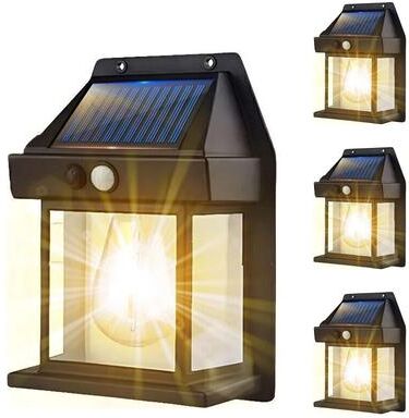 Inspire Curations LumiSmart Solar Outdoor Spotlights 3 Level Dimming Waterproof Terrace & Porch Lights (16 Pack) 4pcs