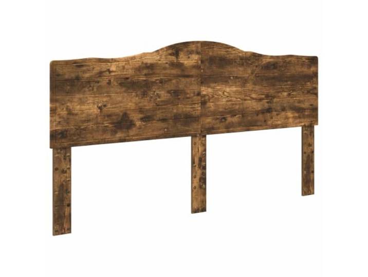 GHVBNMF Kopfteil Geräucherte Eiche Holzwerkstoff 203x100 cm Moderne Wandbett-Rückenlehne in Eichenoptik für Schlafzimmer, beidseitig verkleidet mit fertiger Rückseite.