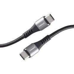 Intenso C315C USB-C Lade-/Datenkabel, 1,5m, Schnellladen bis 60 Watt, schwarz