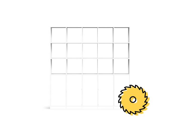 Bibliothèque en MDF blanc MDF mélaminé MDF Blanc mat