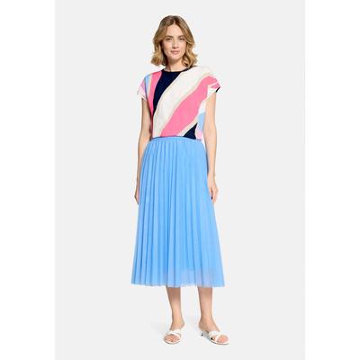 Kurzarmshirt BETTY & CO "Damen mit Raffung", Damen, Gr. S, bunt (rosé, pink), Obermaterial: 100% Baumwolle, gerade normal, Rundhals, Shirts