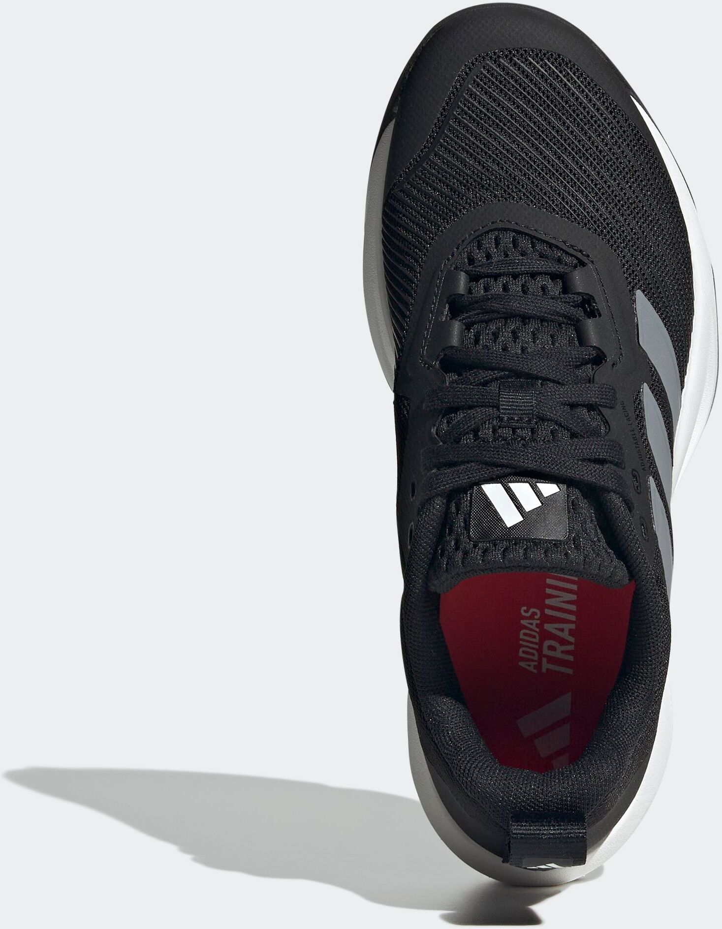 Trainingsschuh ADIDAS PERFORMANCE "RAPIDMOVE 2", Damen, Gr. 37, schwarz (core schwarz, grau, cloud weiß), Textil, Schuhe Trainingsschuh, für HIIT im Gym oder Fitnessstudio core schwarz, grau, cloud weiß 37