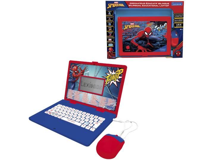 Lexibook® Spider-Man zweisprachiger, sprechender Lerncomputer (Französisch/Englisch)