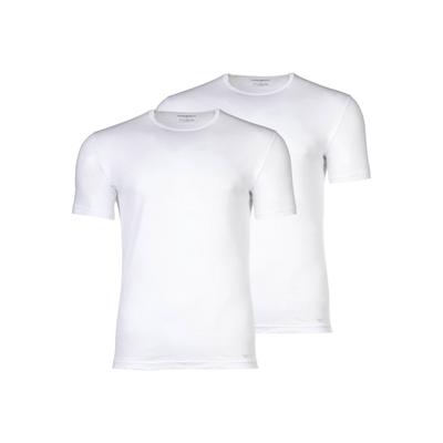 T-Shirt EMPORIO ARMANI "T-Shirt Pure Cotton 2er Pack", Herren, Gr. L, weiß, Shirts T-Shirt