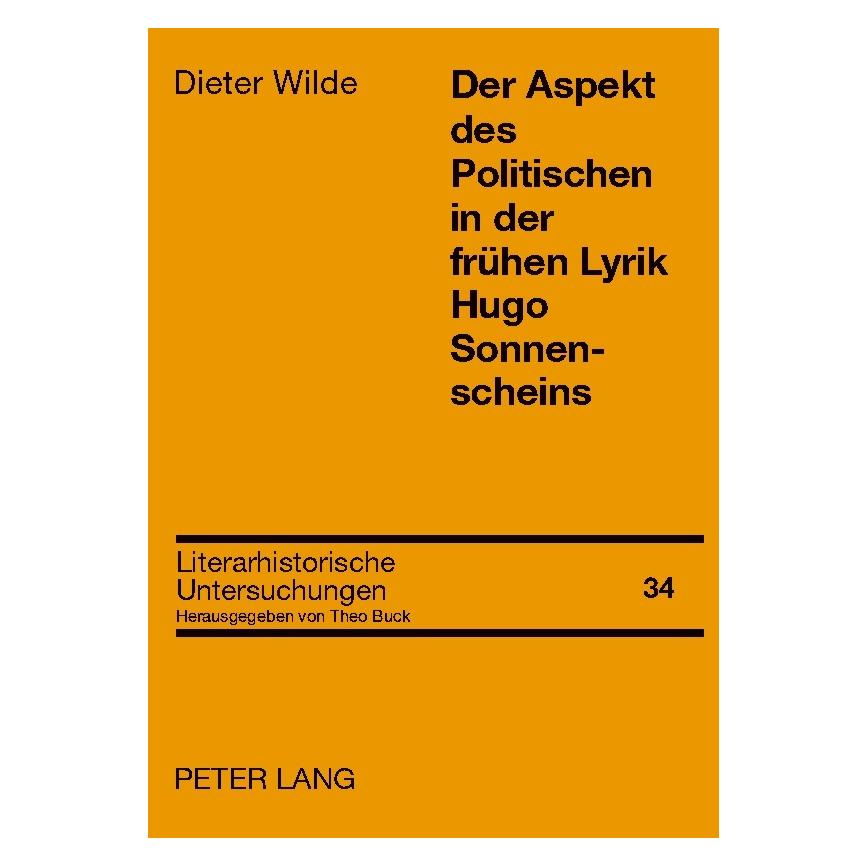 Umbreit Wilde:Der Aspekt des Politischen in der (Deutsch, Softcover, Dieter Wilde) (64883893)