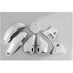 UFO, Motorrad Zubehör, Kunststoffsatz Yamaha YZ 125 '92 OEM Farbe (Weiss) (YA296E999)
