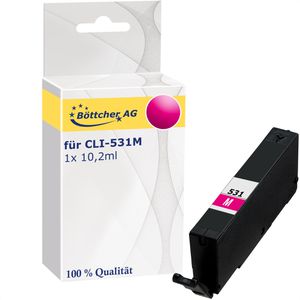 kompatibel für Canon CLI-531M, Tinte, 500 Seiten, 10,2ml, magenta