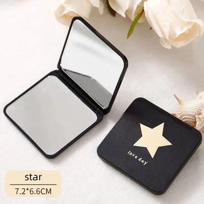 Fusion Finds Compact Makeup Mirror Double Sided Pocket Mirror Portable Travel Cosmetic Mirror star