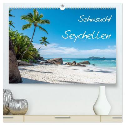 Sehnsucht Seychellen (hochwertiger Premium Wandkalender 2026 DIN A2 quer), Kunstdruck in Hochglanz