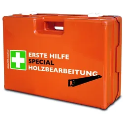 Verbandkoffer SPECIAL Holzverarbeitung mit Inhalt + Zusatzausstattung