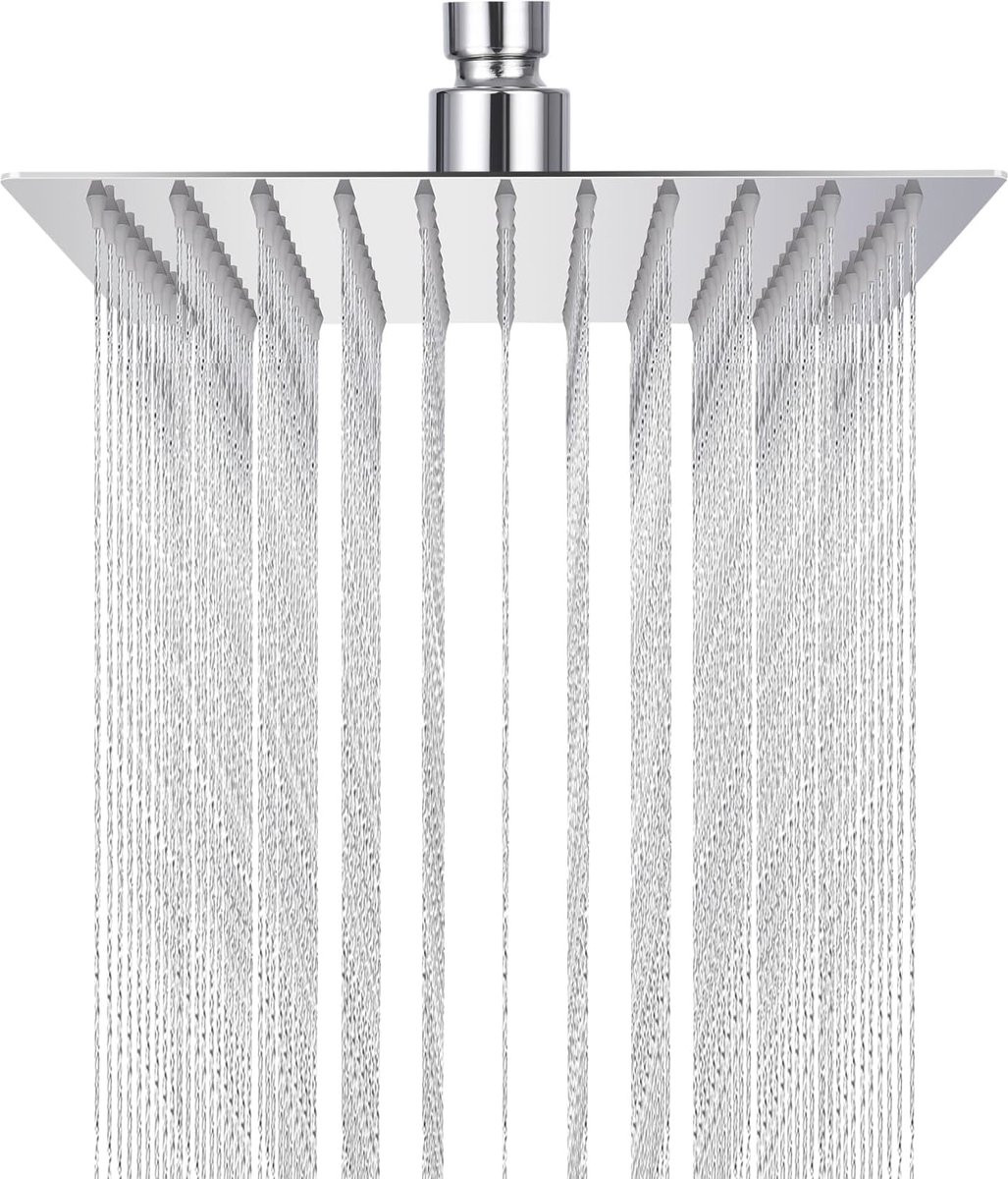 Vierkante Regendouchekop 25 cm - RVS Douchekop voor een optimale douche-ervaring