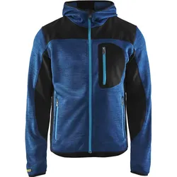 Strickjacke "4930" mit Softshell - M - marine/marine