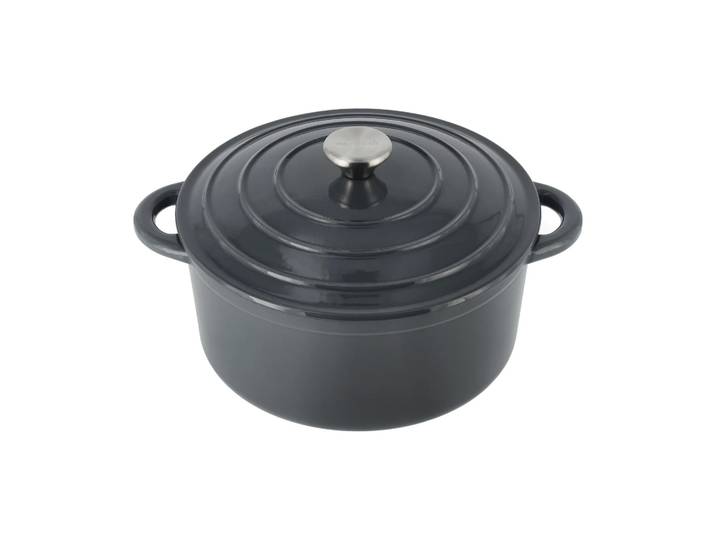 Nordwik Cocotte en fonte ronde Nordwik 5 l Gris